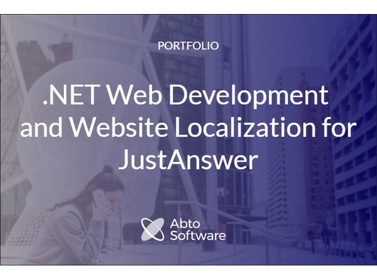 .NET Web Development and Website Localization for JustAnswer