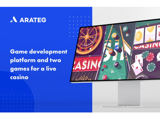 Game development platform and two games for a live casino