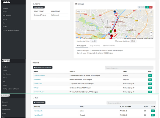 SchoolBus Management System.