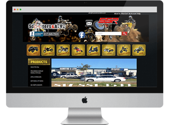 My scooters and ATVs - Website Design & Development