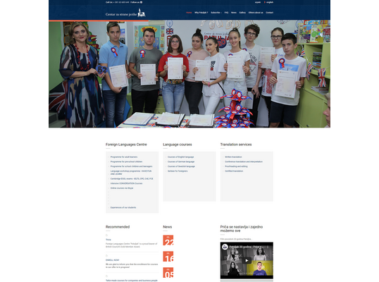 Web Dev & Maintenance for English Language School