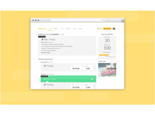 Motivato - SPORT WEB AND MOBILE APP - React + NodeJS application