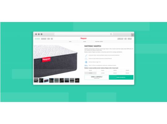 Naspen - E-COMMERCE PLATFORM FOR MATTRESSES - React + NodeJS application