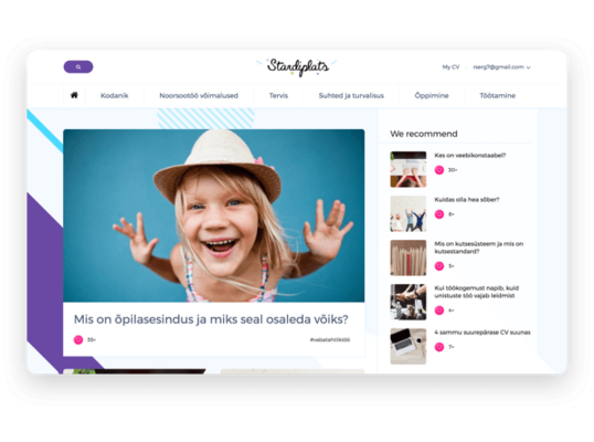 Goverment project: Youth portal