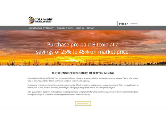 Columbia Basin Mining Web Design