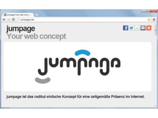 jumpage Your web concept