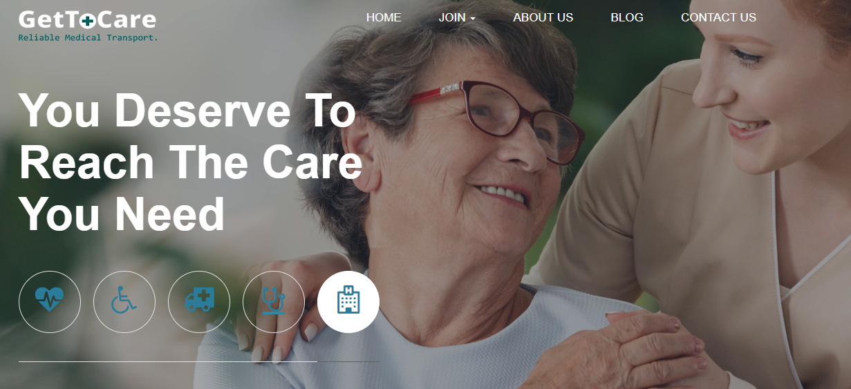 Get To Care - Medical Transportation Service - Web App and Mobile Application