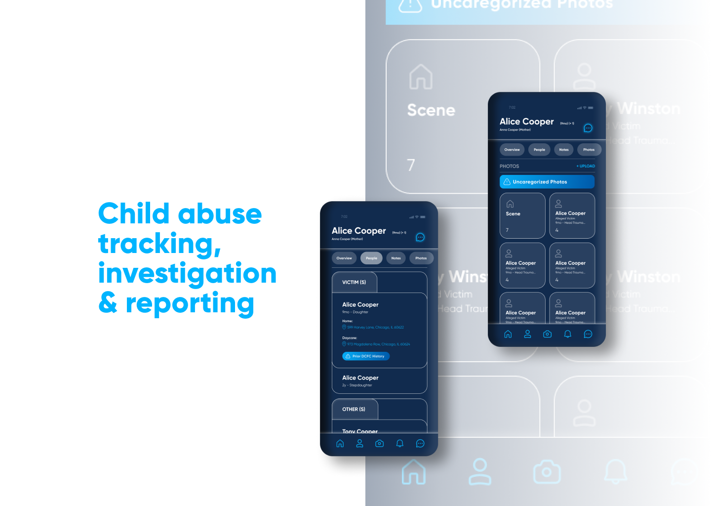 Healthcare platform for managing, investigating and reporting child abuse