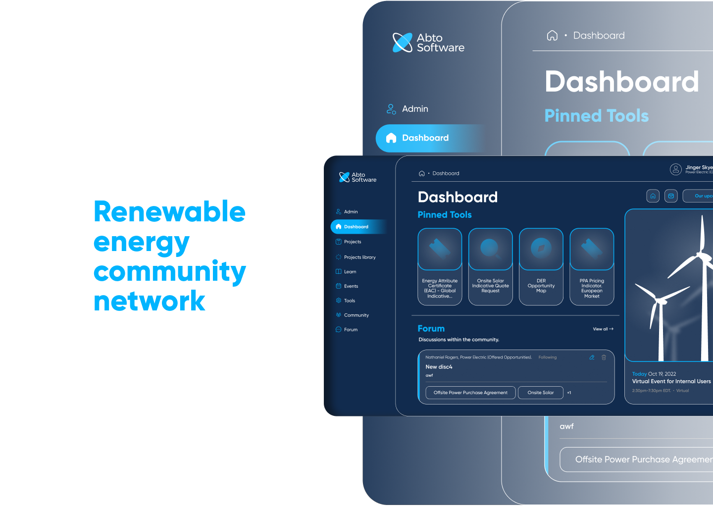Renewable energy community network