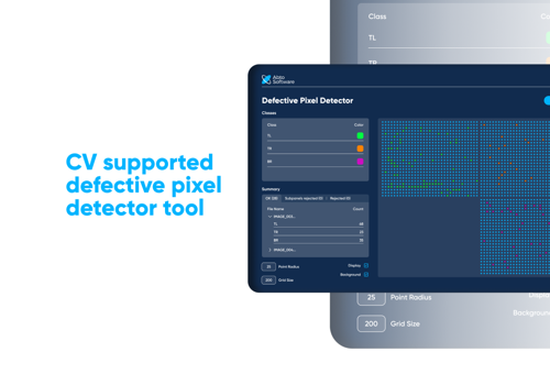 CV supported defective pixel detector tool