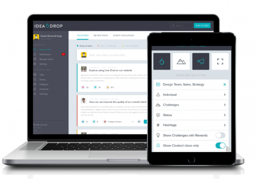 An online corporate idea management software