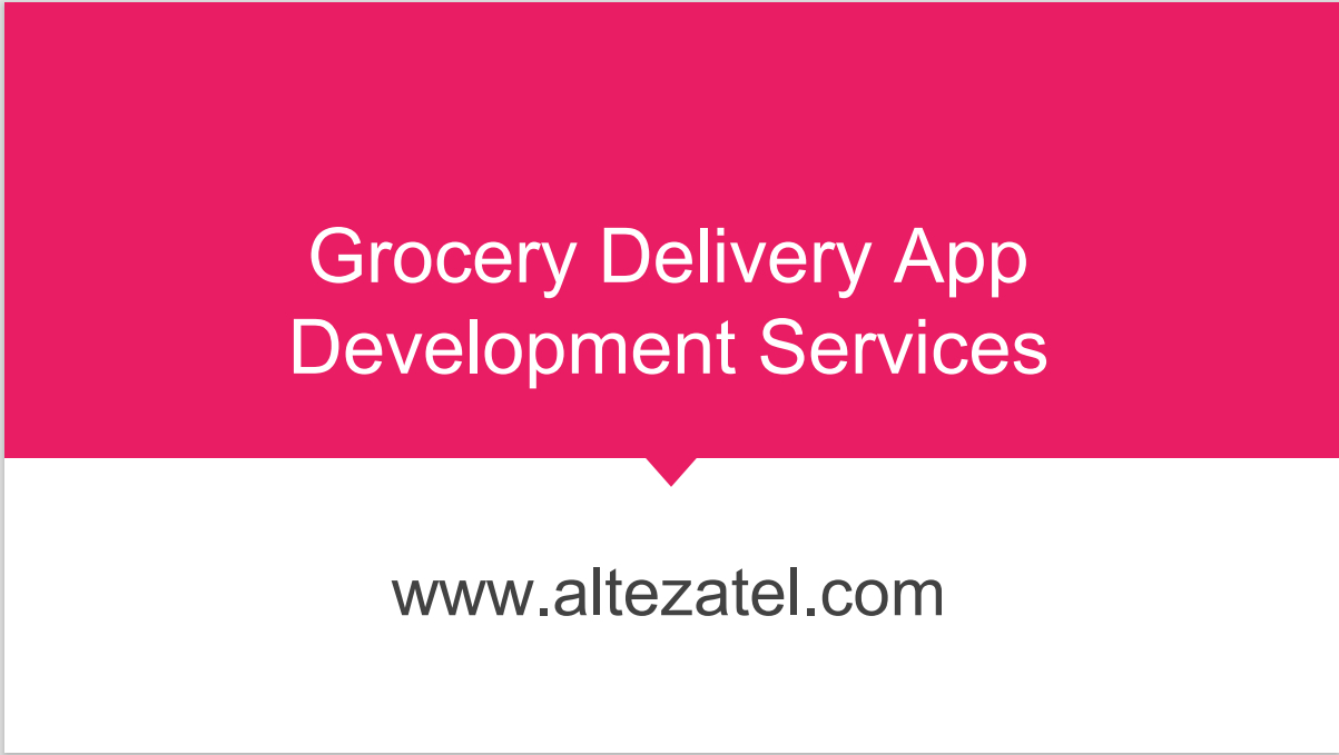Grocery Delivery App
