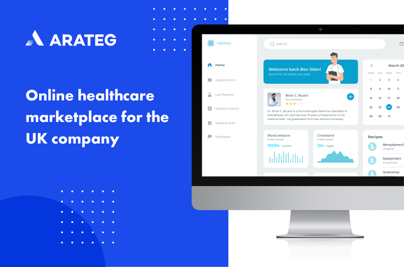 Online healthcare marketplace for the UK company