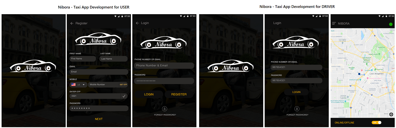 Nibora - Taxi App Development Services