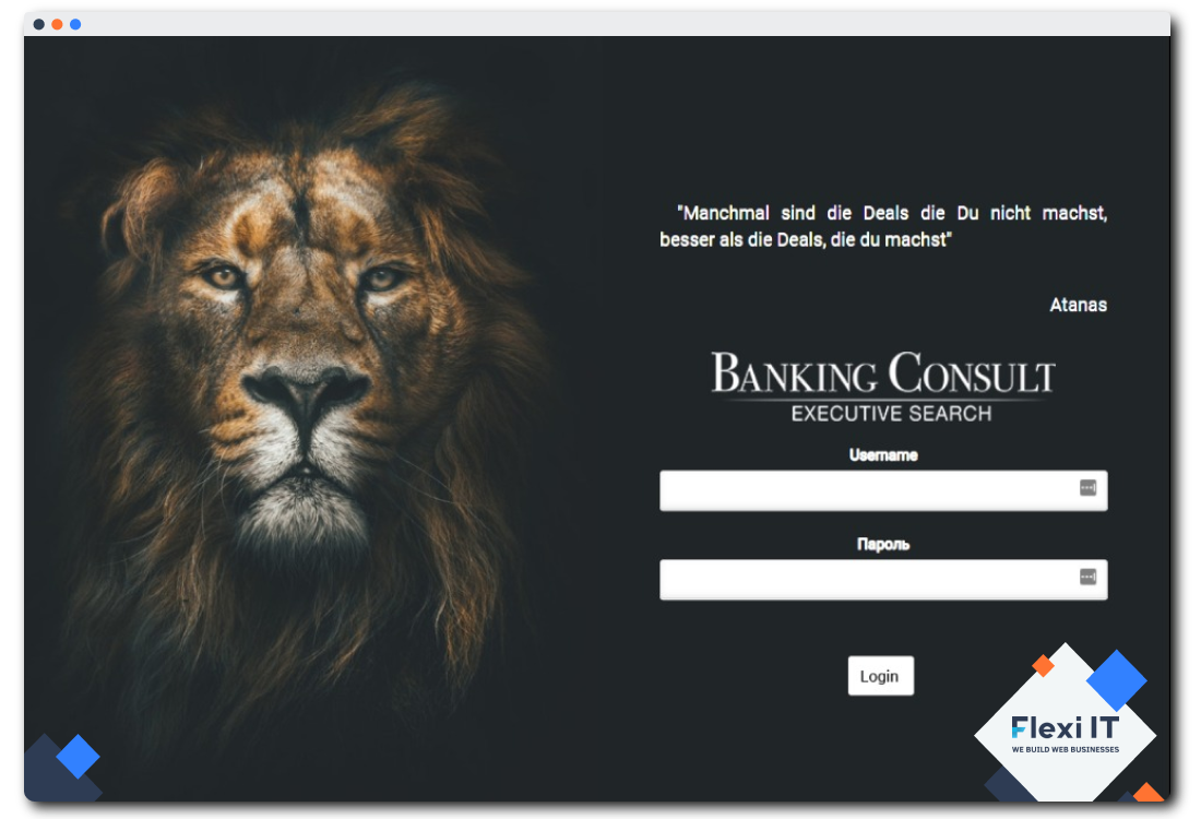 Banking Consult - Custom CRM System