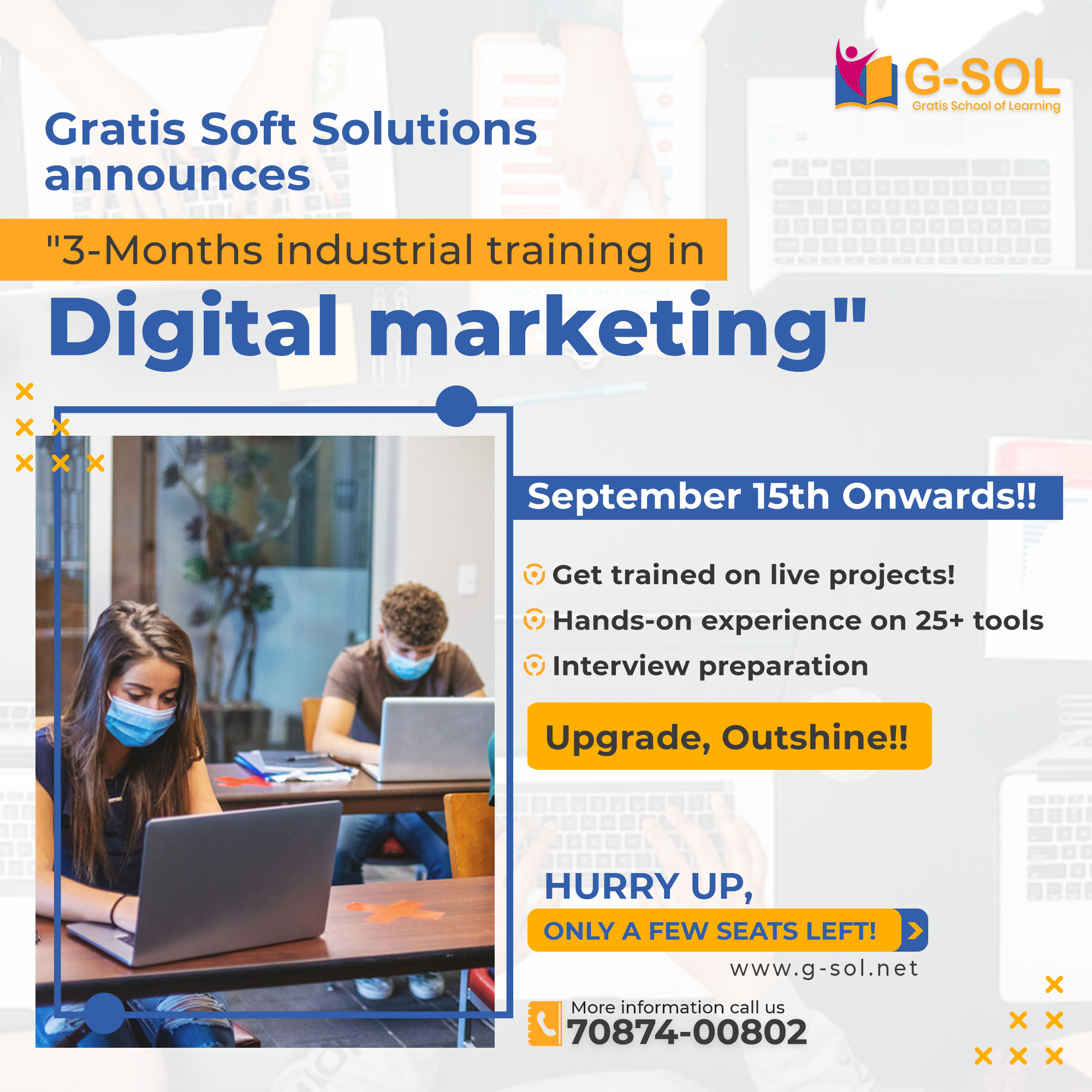 Digital marketing industrial training in Zirakpur