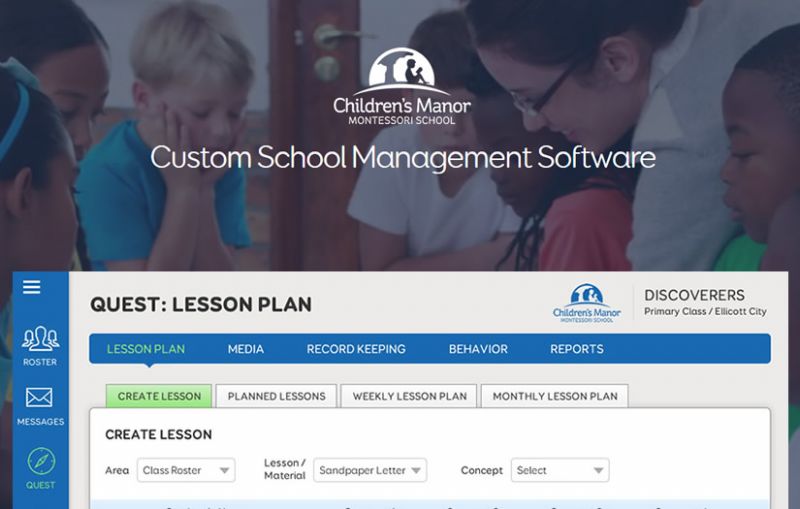 Children's Manor Montessori School- Custom School Management Software