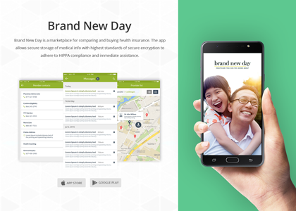 Brand New Day- Health Insurance Dashboard On Mobile