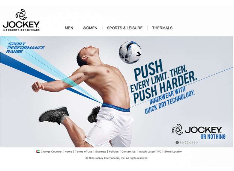 Jockey Website by WADLINE