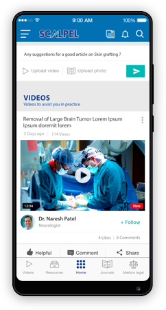 Our UX/UI helps surgeons to learn, practice and grow professionally in the medical fraternity.