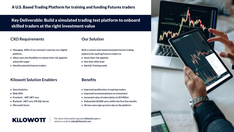 Simulated Trading Platform to train and fund traders