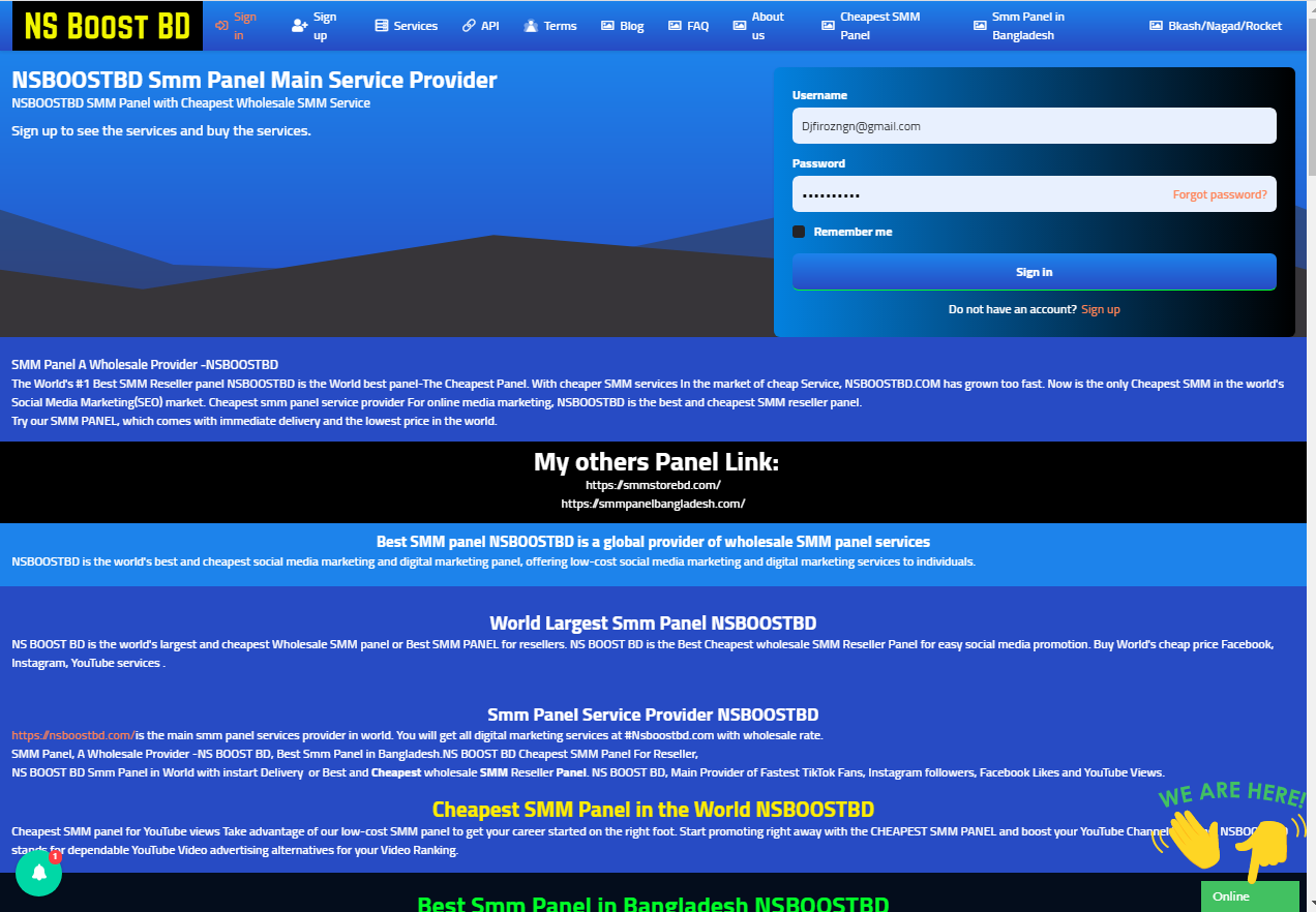 Cheapest SMM Panel in the World NSBOOSTBD