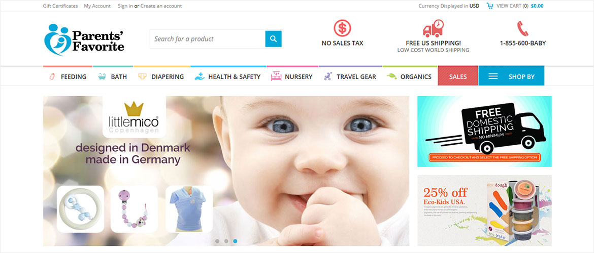 Parents Favorite Custom Bigcommerce Design and Development