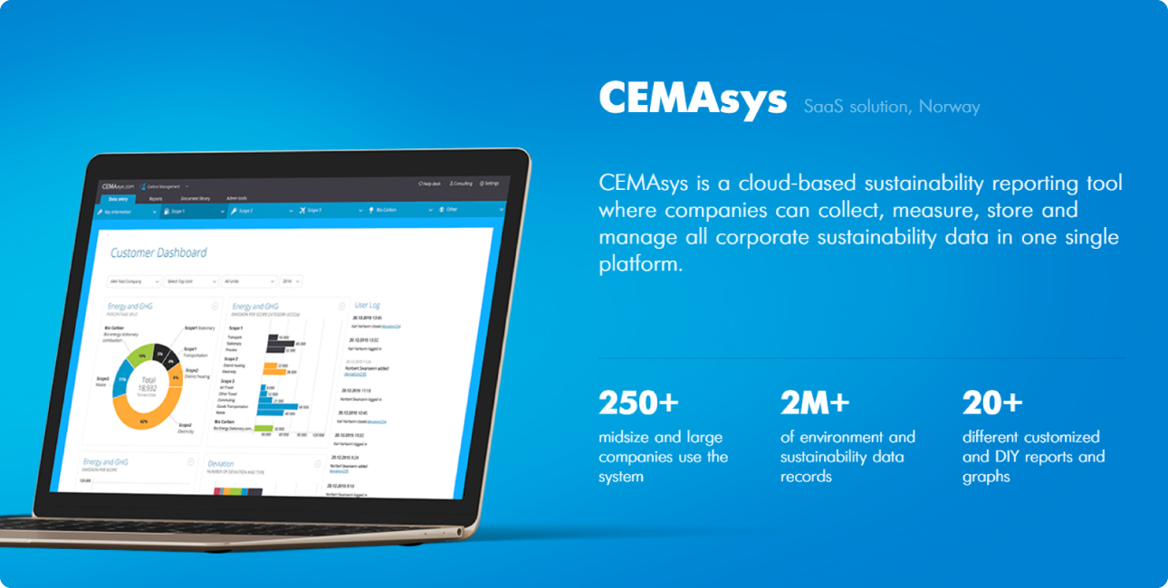 CEMAsys - SaaS Solution (sustainability, environment and risk management)