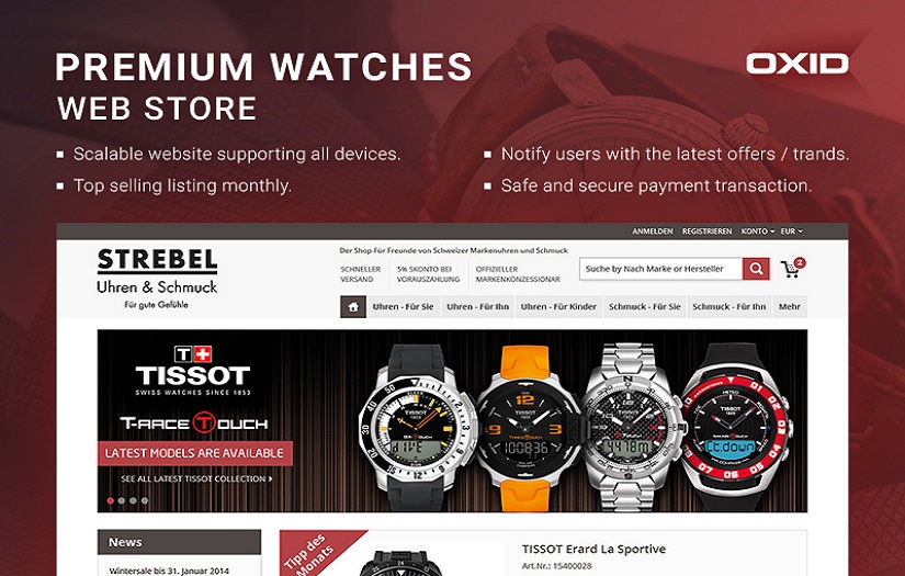 Premium watches web store
