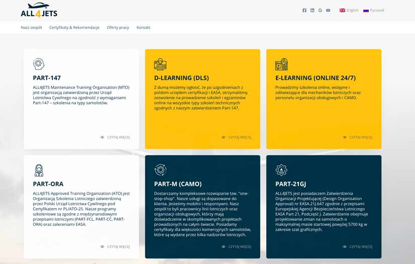 E-learning platform - all4jets