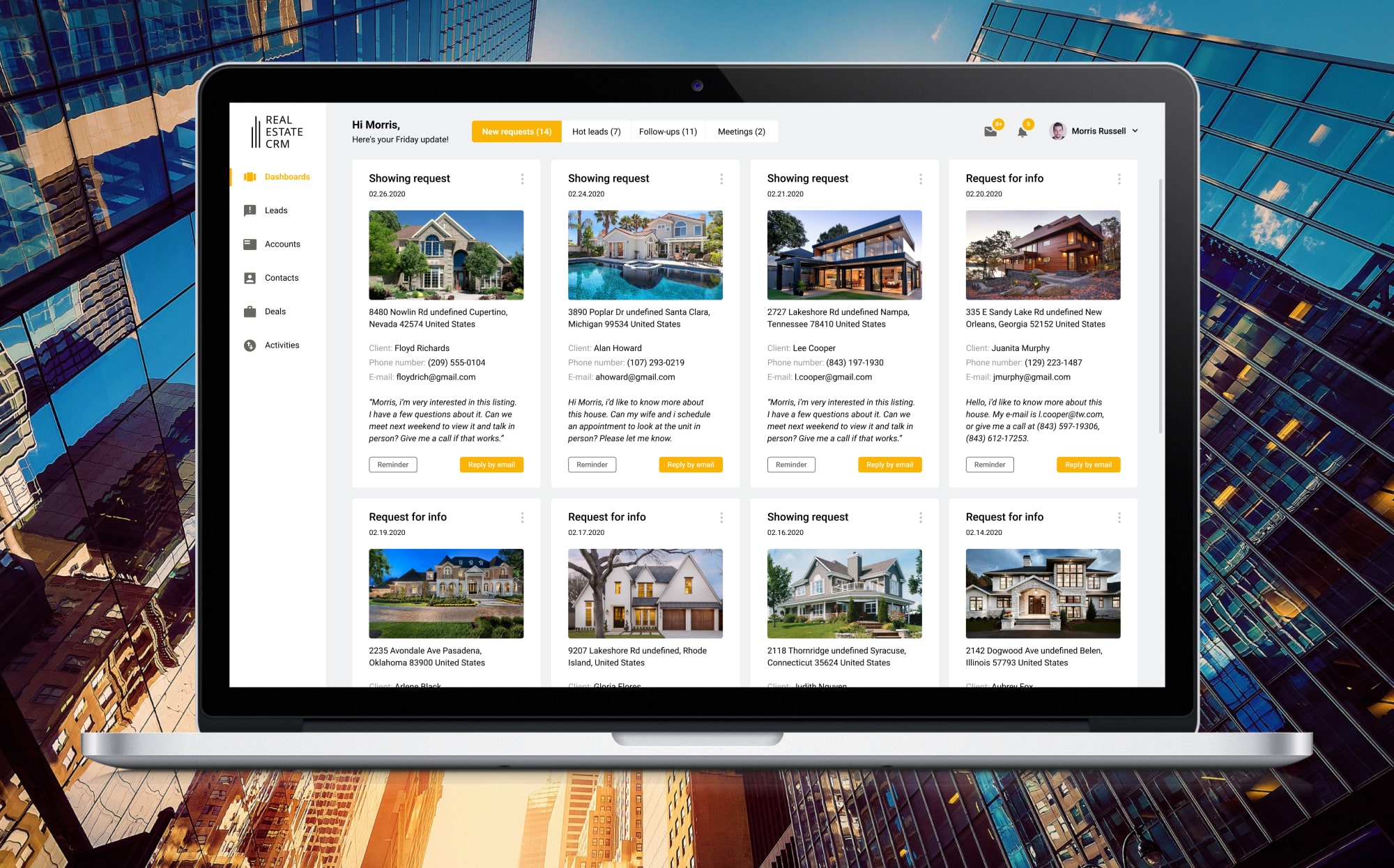 Advanced Custom CRM Software For Real Estate Business