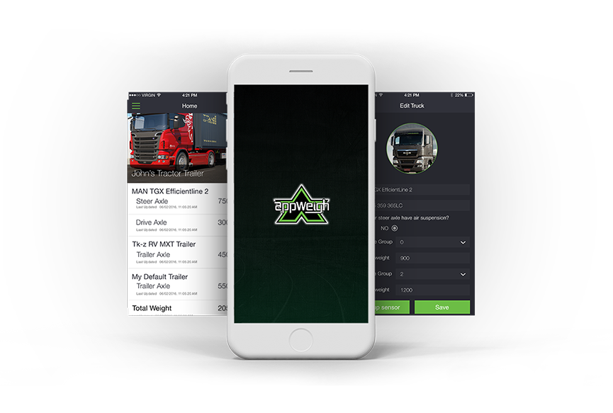 AppWeigh - Bluetooth Enabled Weight Sensor App for the Commercial Transport Industry