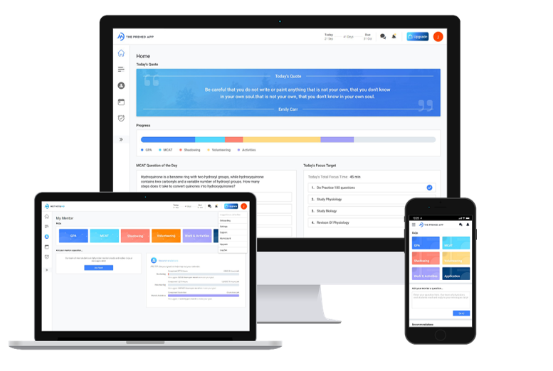 The Premed App (MotivateMD)