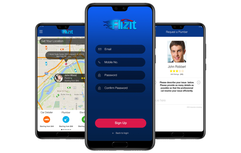 Flizit - On-Demand App for Various Services