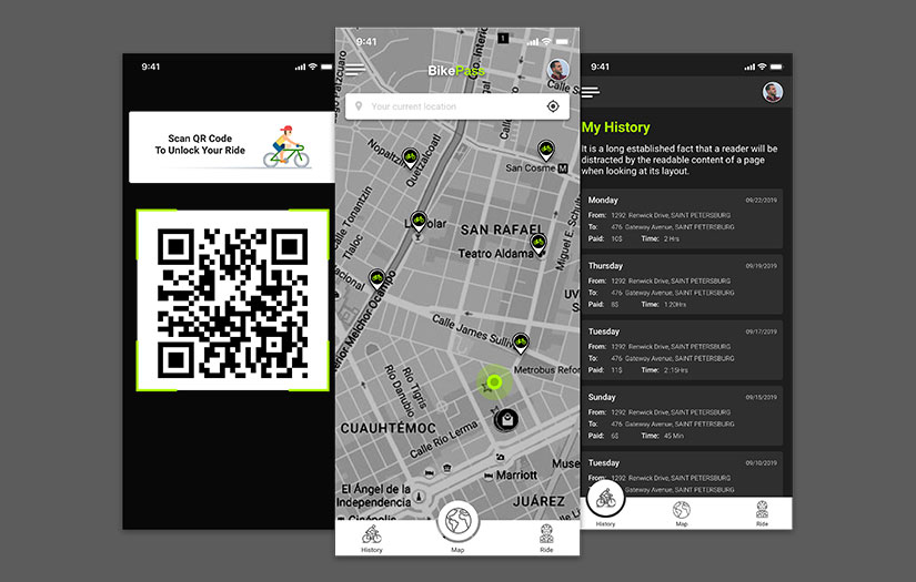Bikepass - Mobile app for Bicycle Renting Services