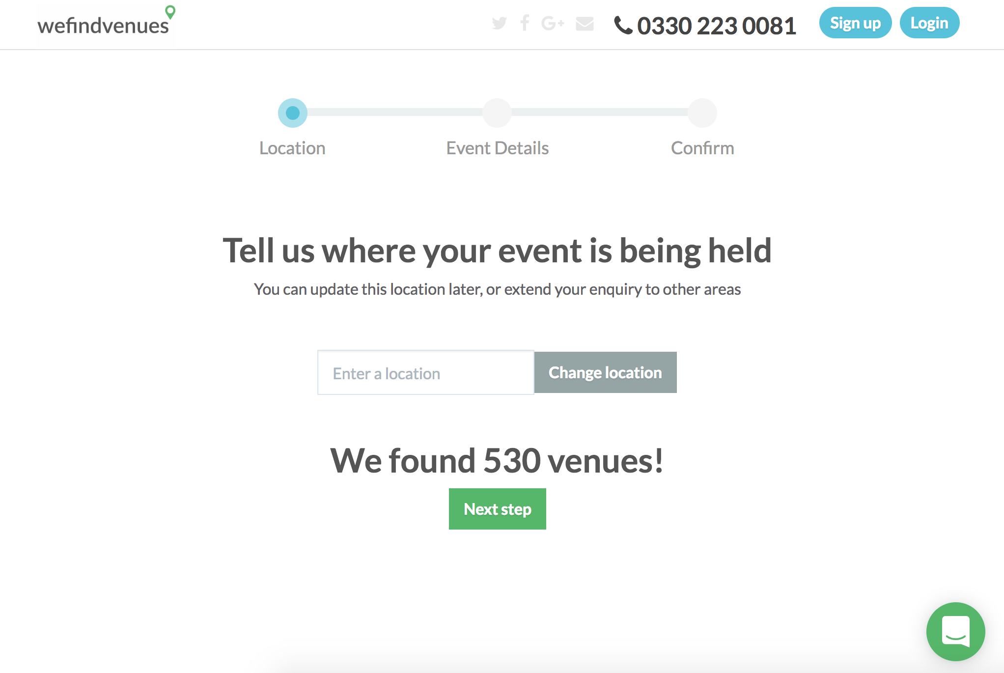WeFindVenues - Venue booking platform in the UK