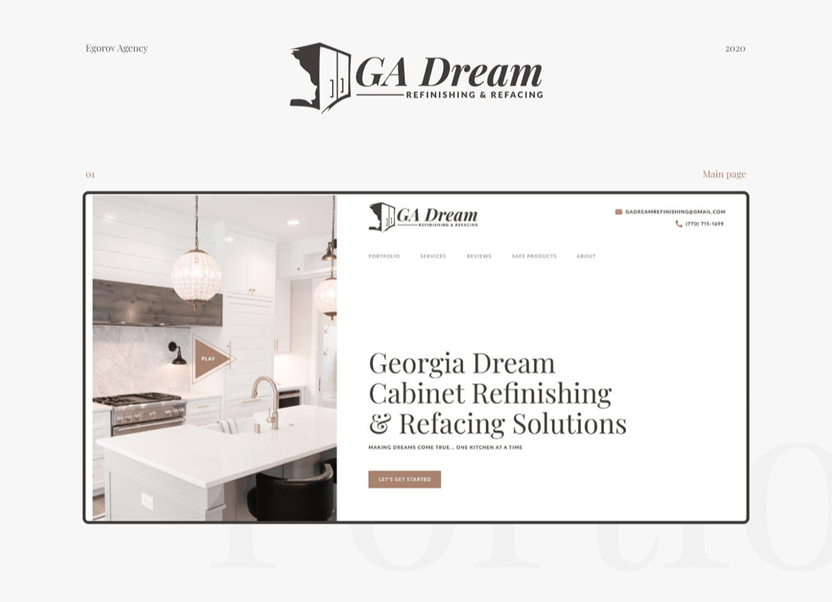 Georgia Dream | Landing Page | Design