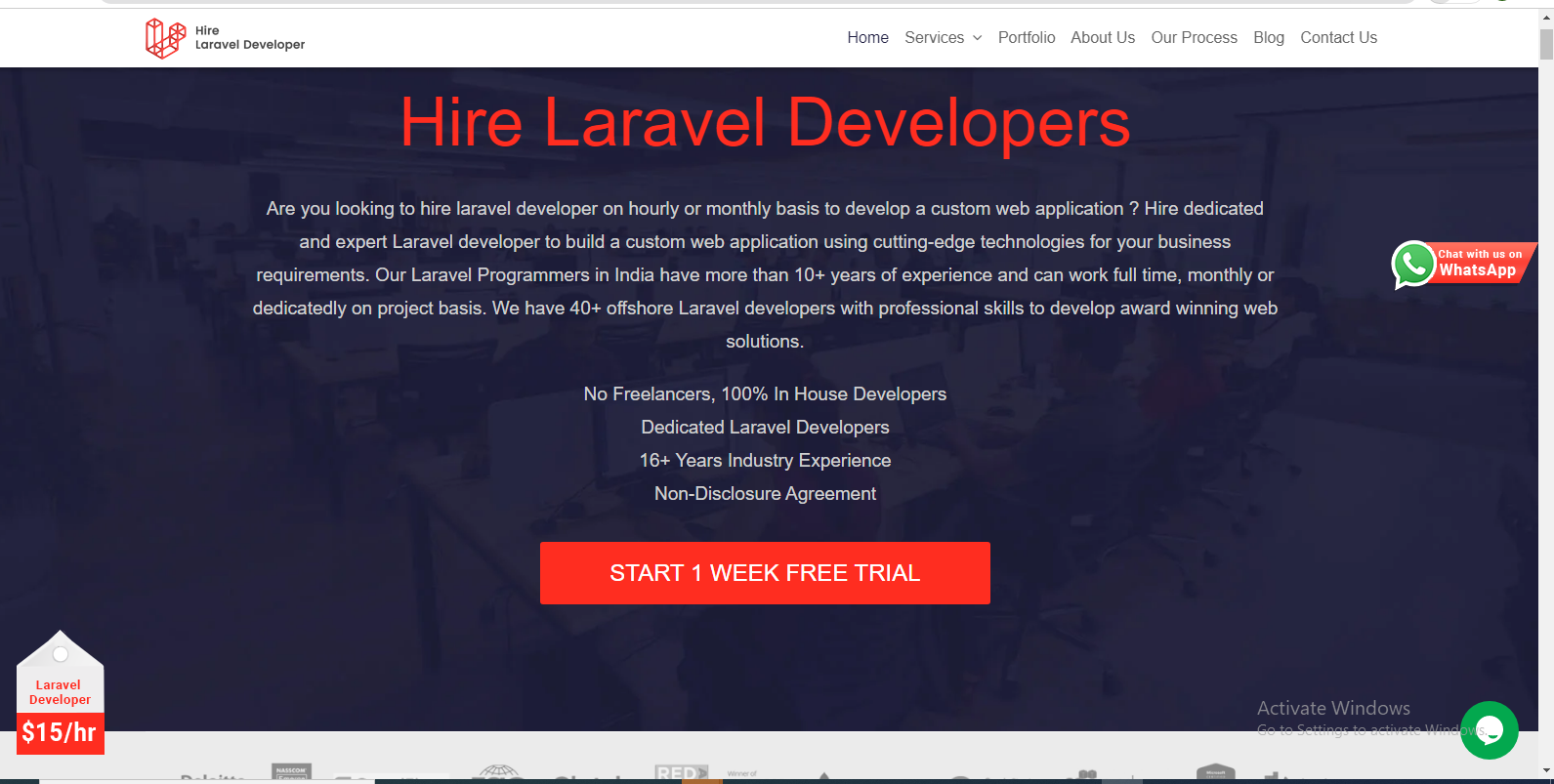 Hire Laravel Website Development