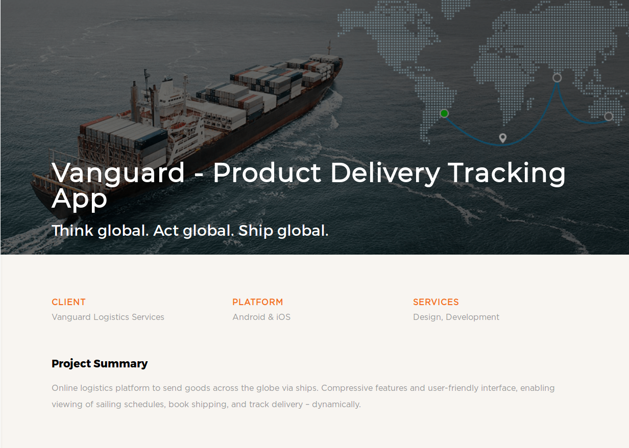 Vanguard - Product Delivery Tracking App