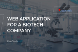 Web Application For a Biotech Company 