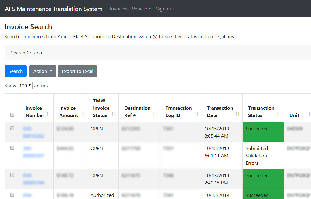 Amerit Fleet Solutions MTS