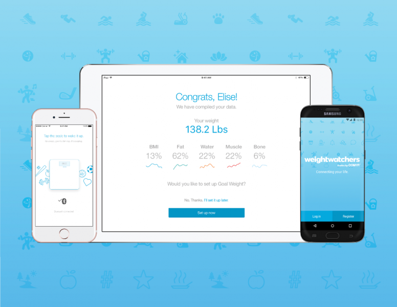 Smart WeightWatchers Body Analysis Scale Companion App