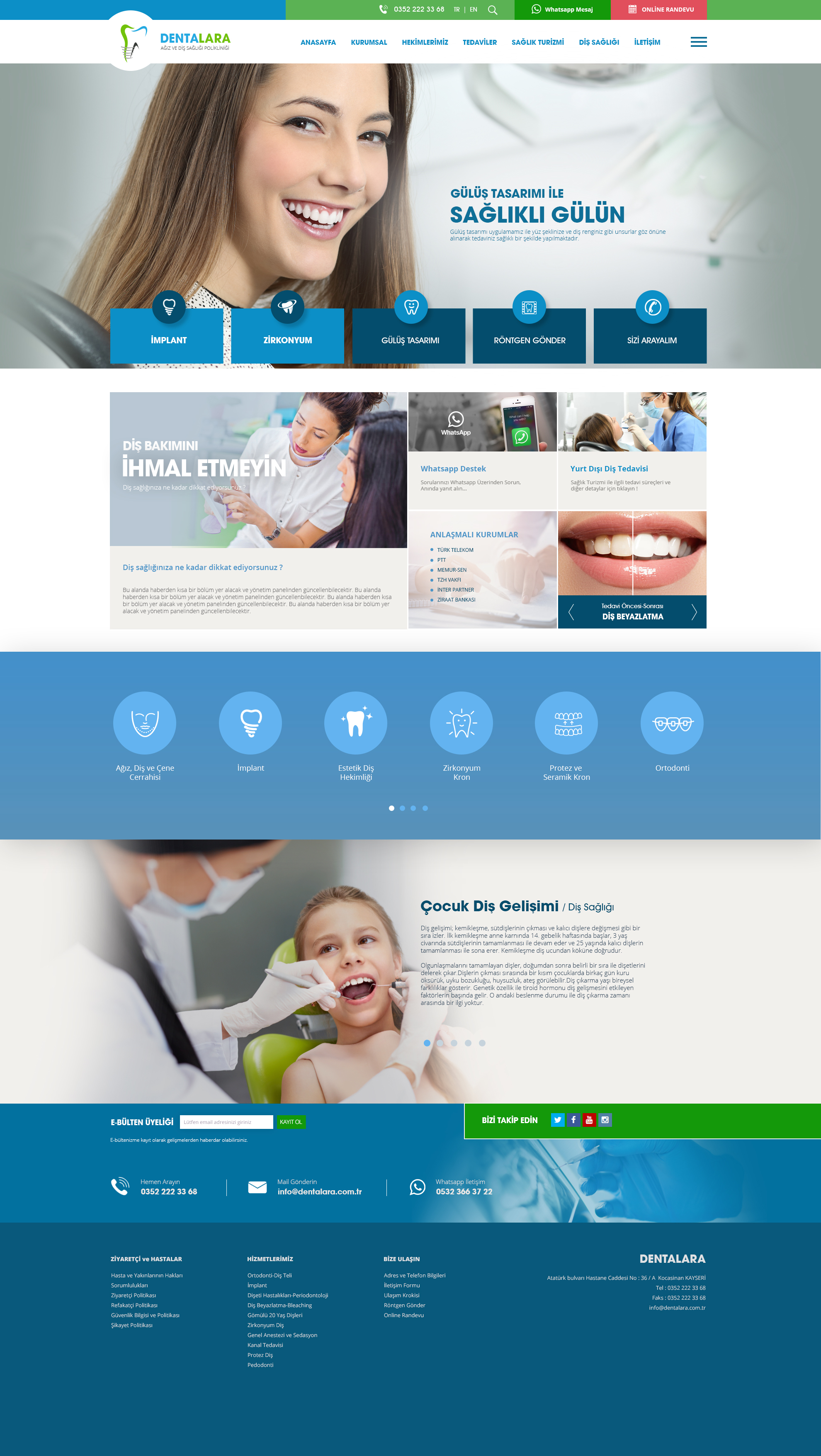 Dentalara Website Design