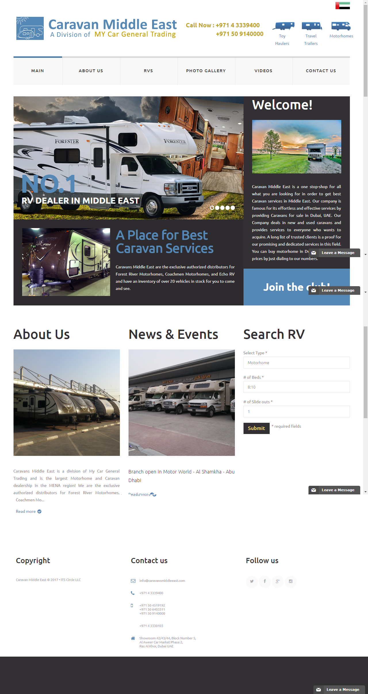 Caravan Middle East SEO - Website by ITS Circle LLC | WADLINE