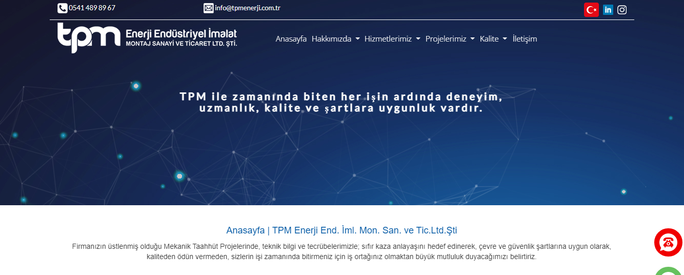 TPM ENERJI ENDÜSTRIYEL IMALAT