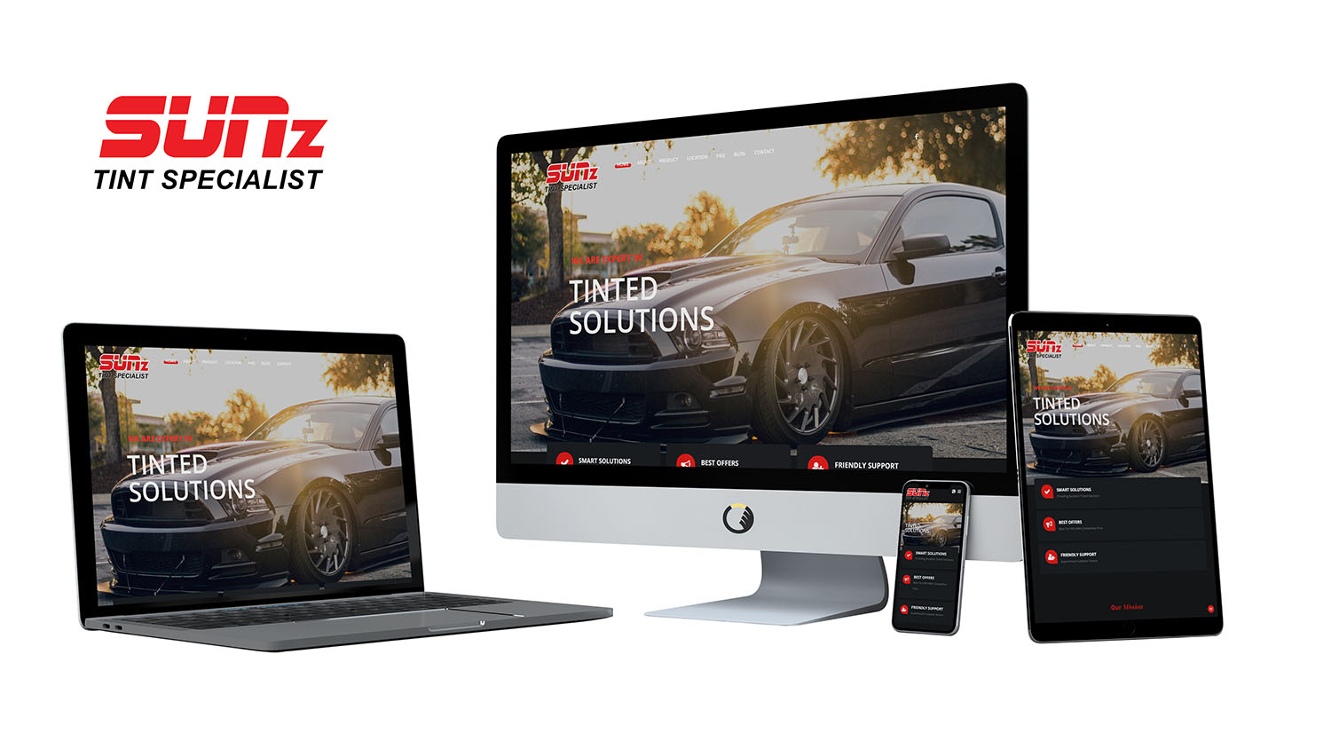 SUNz Tint Specialist Website