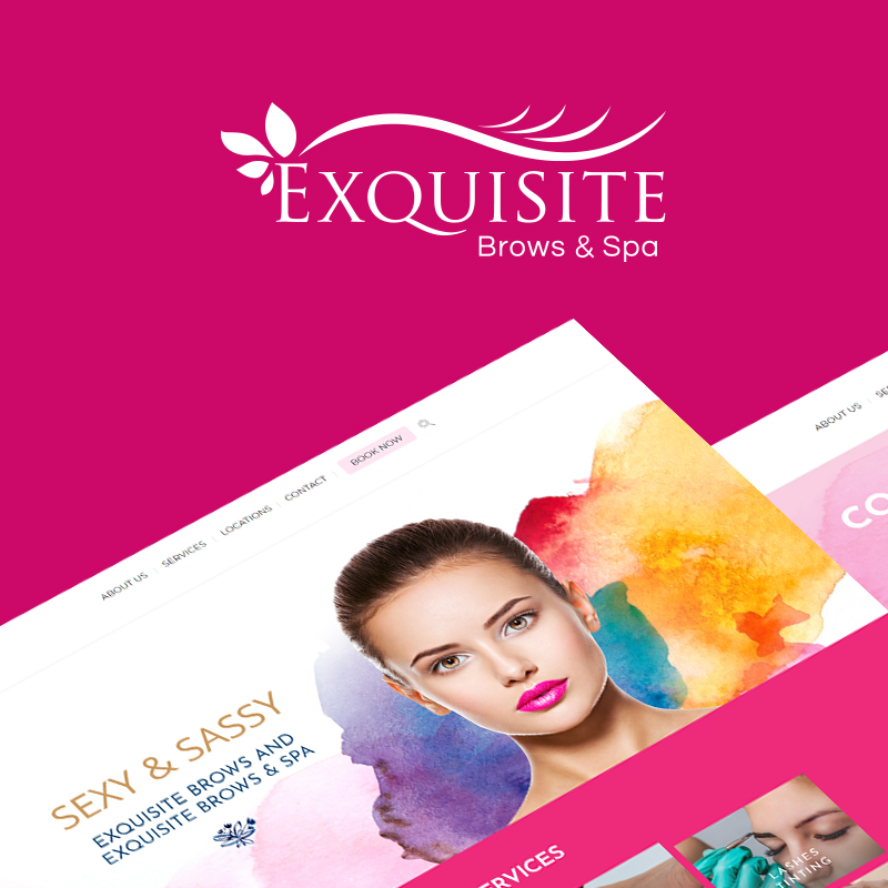 Exquisite Brows & Spa Website