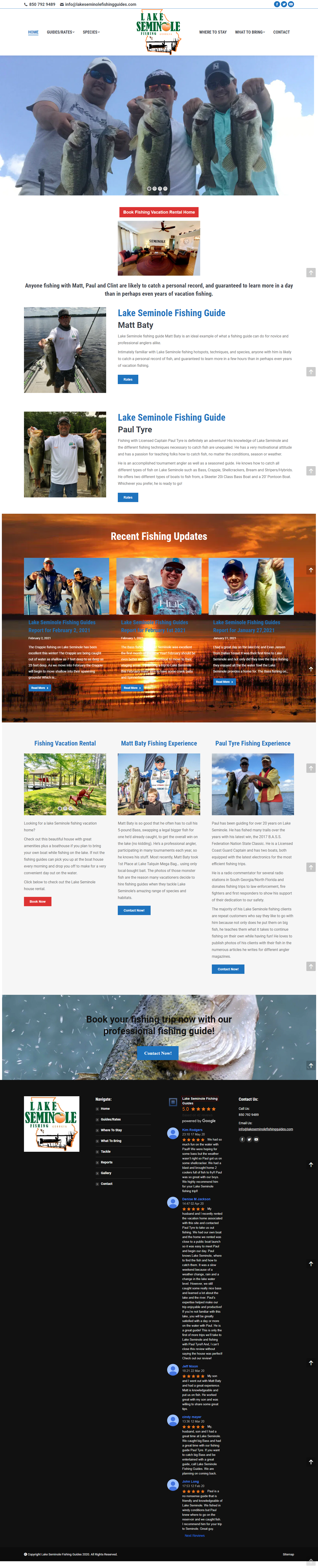 Lake Seminole Fishing Guides