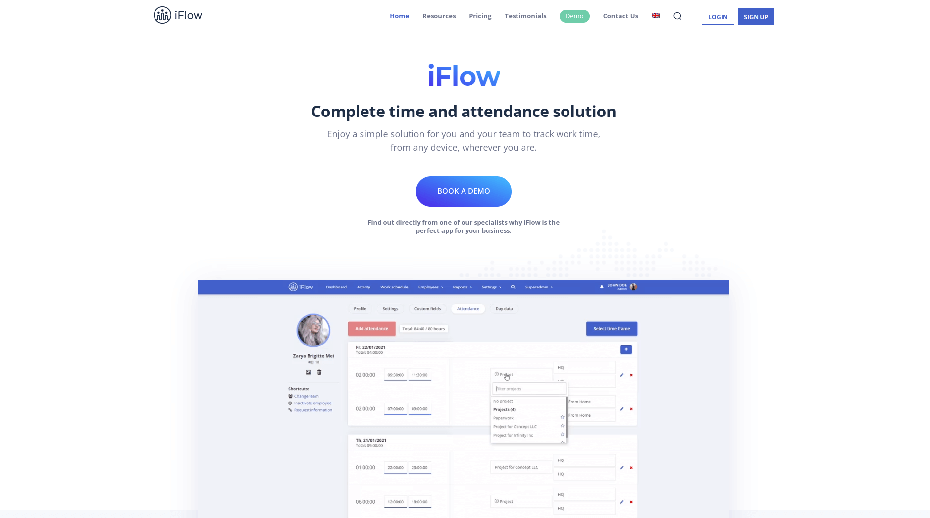 iFlow Attendance App