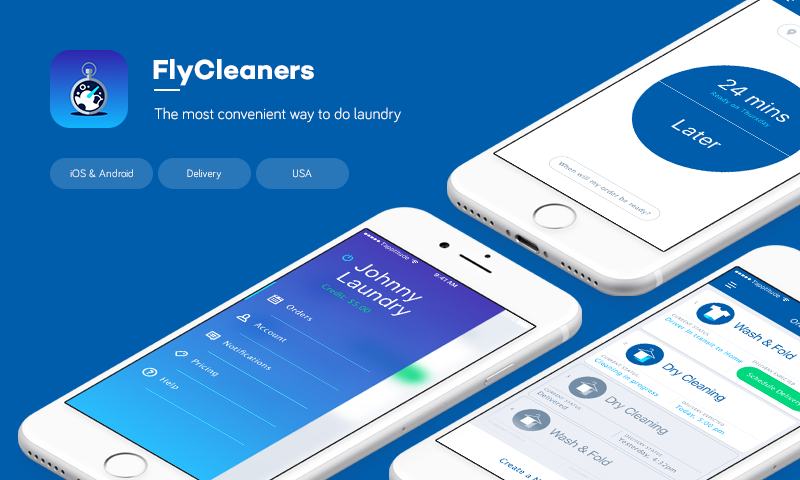 FlyCleaners: On-Demand Laundry Service App in New York